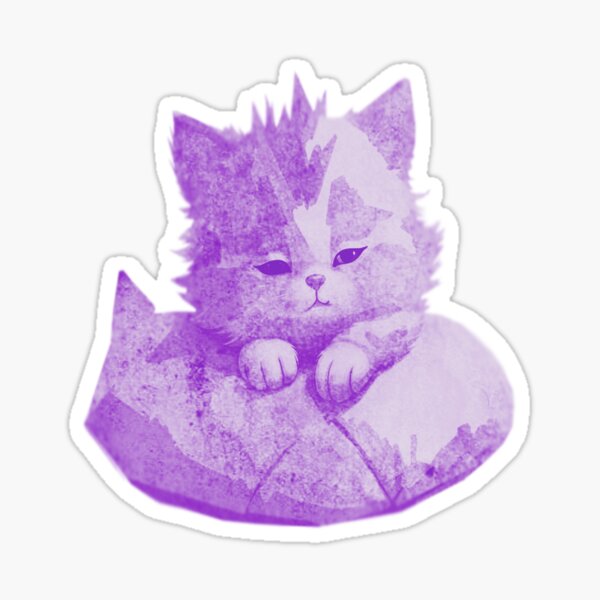 Item preview, Cartoon Kitten Sleeping Peacefully designed and sold by kinpirks.