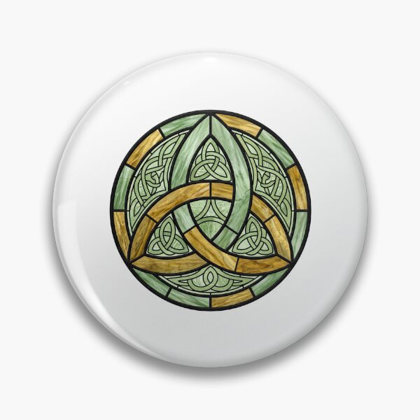 Item preview, Celtic Trinity Knot Triquetra Stained Glass   designed and sold by TeeARTHY.