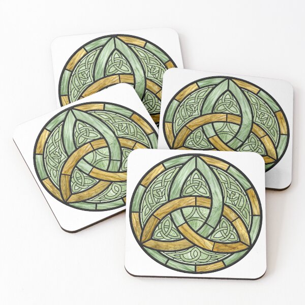 Item preview, Celtic Trinity Knot Triquetra Stained Glass   designed and sold by TeeARTHY.