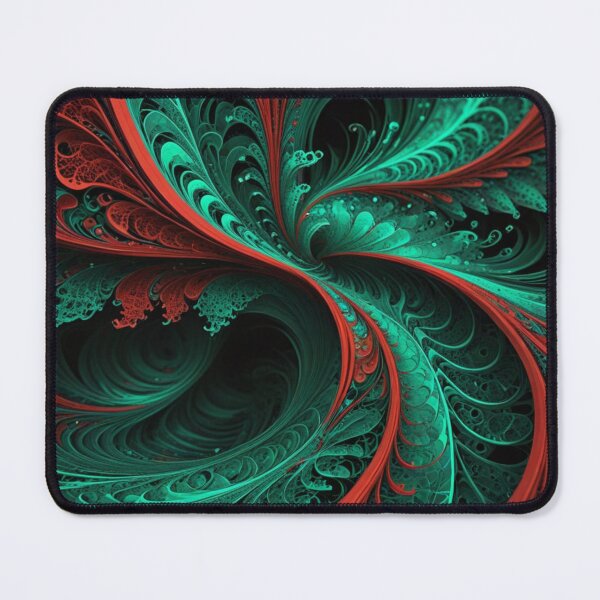 Item preview, Emerald Crimson Fractal Bloom designed and sold by Harmonic_Layers.