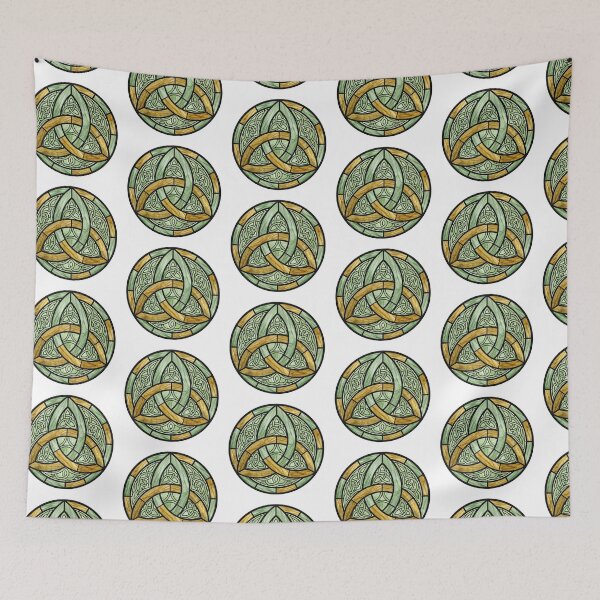 Item preview, Celtic Trinity Knot Triquetra Stained Glass   designed and sold by TeeARTHY.