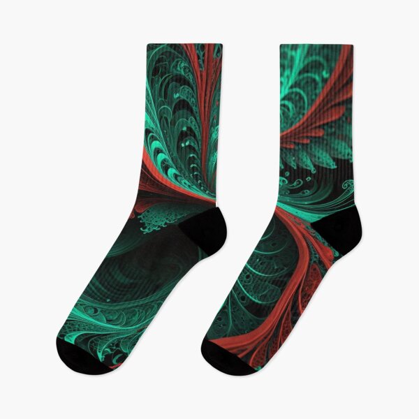 Item preview, Emerald Crimson Fractal Bloom designed and sold by Harmonic_Layers.