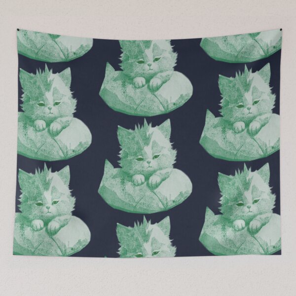 Item preview, Cartoon Kitten Sleeping Peacefully designed and sold by kinpirks.