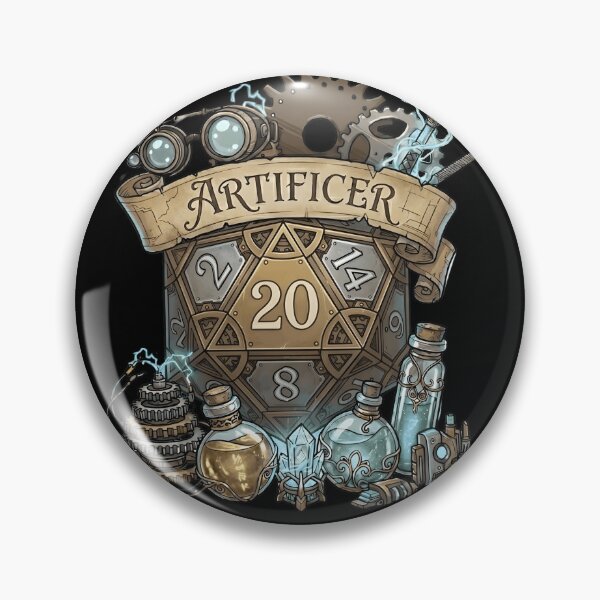 Item preview, DND ARTIFICER D20 DICE: Steampunk Mecha Arcane Artificer class designed and sold by DungeonAtelier.