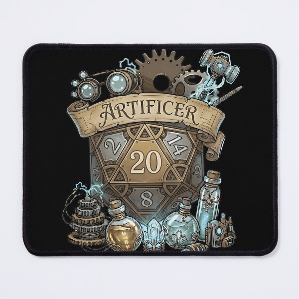 Item preview, DND ARTIFICER D20 DICE: Steampunk Mecha Arcane Artificer class designed and sold by DungeonAtelier.