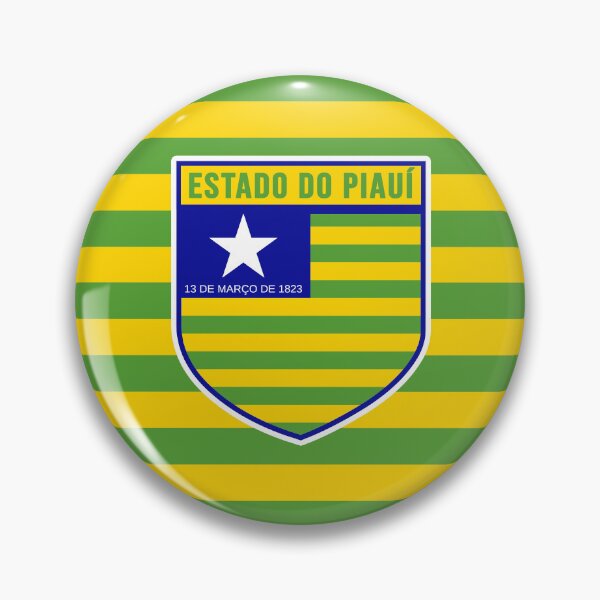 Item preview, Estado do Piauí Flag Badge designed and sold by Cestus.