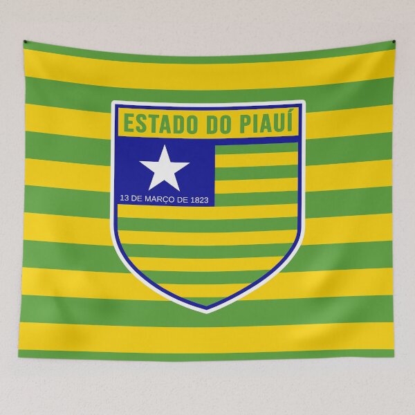 Item preview, Estado do Piauí Flag Badge designed and sold by Cestus.