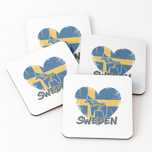 Item preview, Swedish heart with a country icon designed and sold by P2Genies.