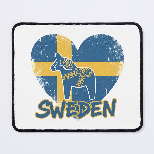 Item preview, Swedish heart with a country icon designed and sold by P2Genies.