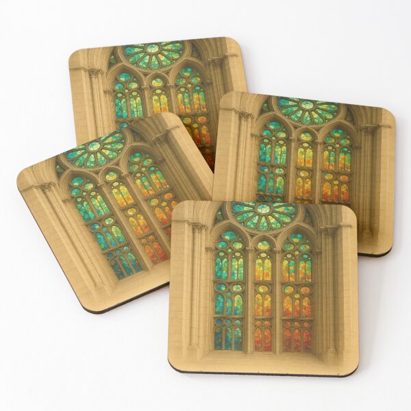Item preview, Sagrada Familia Stained Glass Window Print: Gaudi Architecture designed and sold by ClearingCache.