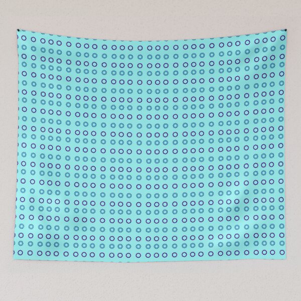 Item preview, Light Blue and Violet Cogs on Cyan background pattern designed and sold by fev-rocks.