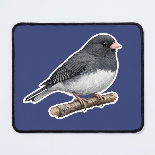 Item preview, Dark-Eyed Junco Perched on a Branch designed and sold by Orca Chuckle Studios.