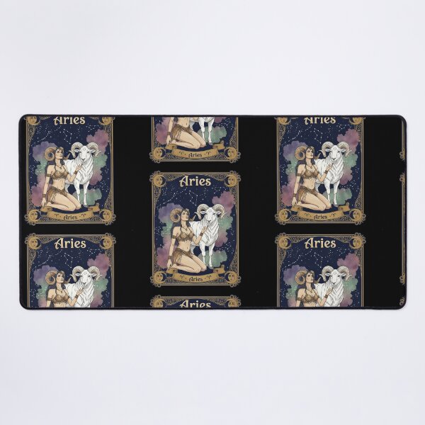 Item preview, Aries Zodiac Sign Goddess with White Ram Astrology designed and sold by TeeARTHY.