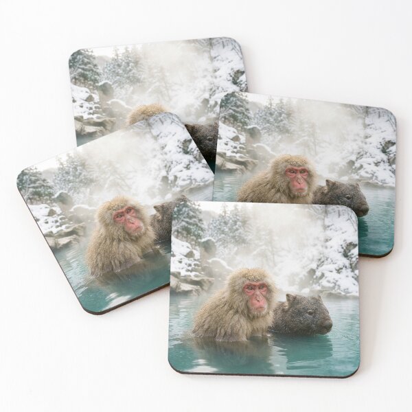 Item preview, Macaque Welcomes Wombat in Onsen designed and sold by Tridentulus.