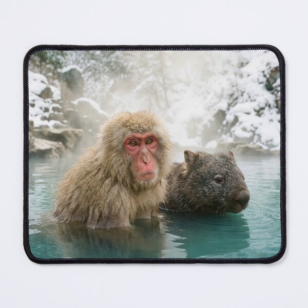 Item preview, Macaque Welcomes Wombat in Onsen designed and sold by Tridentulus.