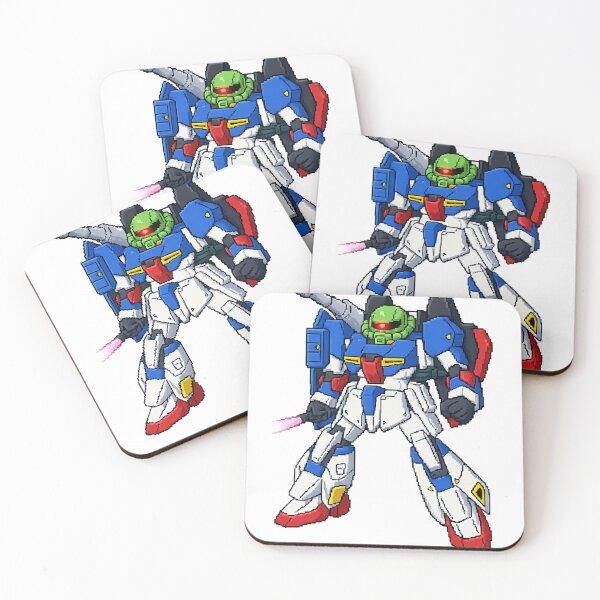 Item preview, ZAKU ZETA Gundam Pixel art Artwork illustration full colour  designed and sold by sabartgunpla.
