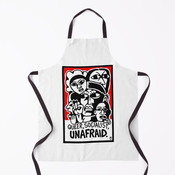 Item preview, Queer, Socialist, Unafraid - Pride is a Protest Poster designed and sold by MisterBananaWoman.