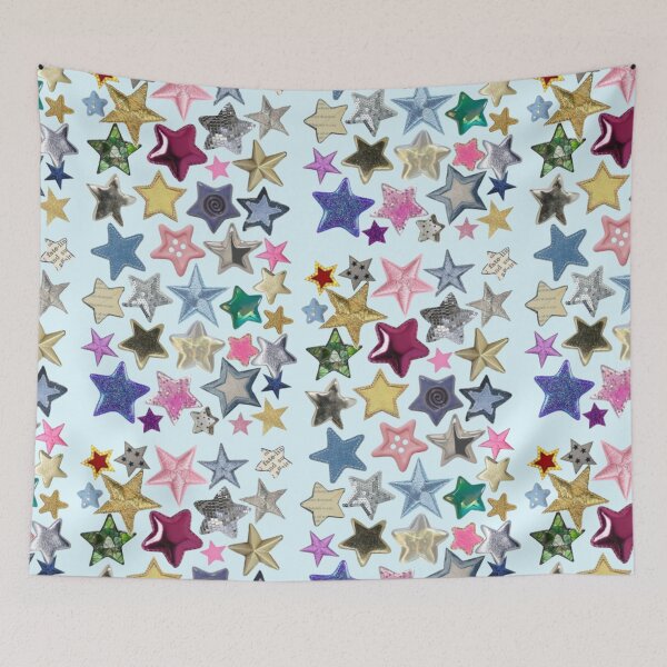 Item preview, Cute Aesthetic Star Sticker Collage | Y2K Glitter Kawaii Star Pattern Design designed and sold by lilacWhim.