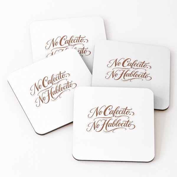 Item preview, "No Cafecito No Hablocito Funny Latina Sticker Shirt Phone Case, Spanish Coffee Humor Gift, Hispanic Mom Florida Cuban" designed and sold by De Aqui y de Alla Studio.
