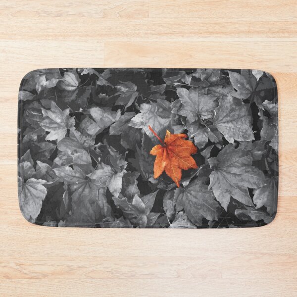 Item preview, Single Red Maple Leaf Among Grayscale designed and sold by Arturo Daniel Garcia Palomo.