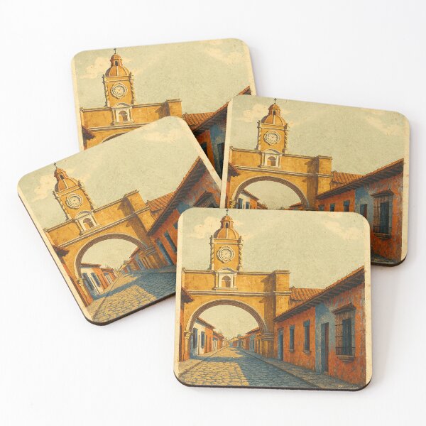 Item preview, Antigua Guatemala Travel Poster designed and sold by ClearingCache.