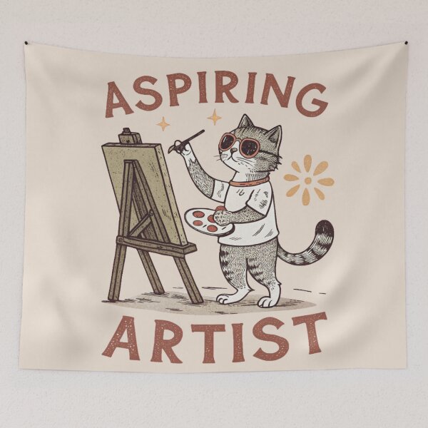 Item preview, Aspiring Artist Cat – Creativity in Progress ?? designed and sold by Artiviose.