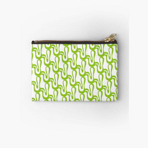 Item preview, Pop Wiggle Contemporary Abstract Pattern in Lime Green and White designed and sold by kierkegaard.