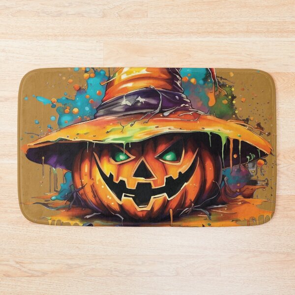 Item preview, Golden Pumpkin Halloween Splash designed and sold by Moxie Ink Lady.