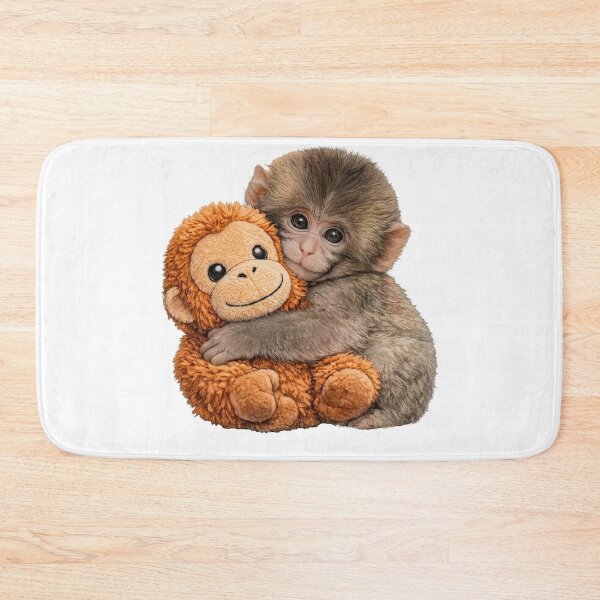 Item preview, Baby punch monkey Hugging Stuffed Animal Toy designed and sold by TeeARTHY.
