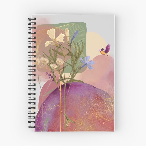 Item preview, Celestial Violet Botanical Collage - Elegant Floral Art designed and sold by TheArtVera.