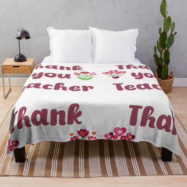 Item preview, Thank you Teacher – Appreciation Typography Design designed and sold by Swati's Digital Den.
