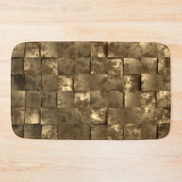 Item preview, Shiny, slanted tiles with erosion, metallic look designed and sold by lathspell.