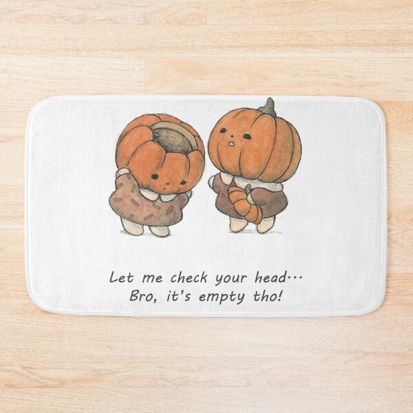 Item preview, Funny Pumpkin Head Bro It's Empty Tho Spooky Cute Halloween Illustration designed and sold by ahabboud.