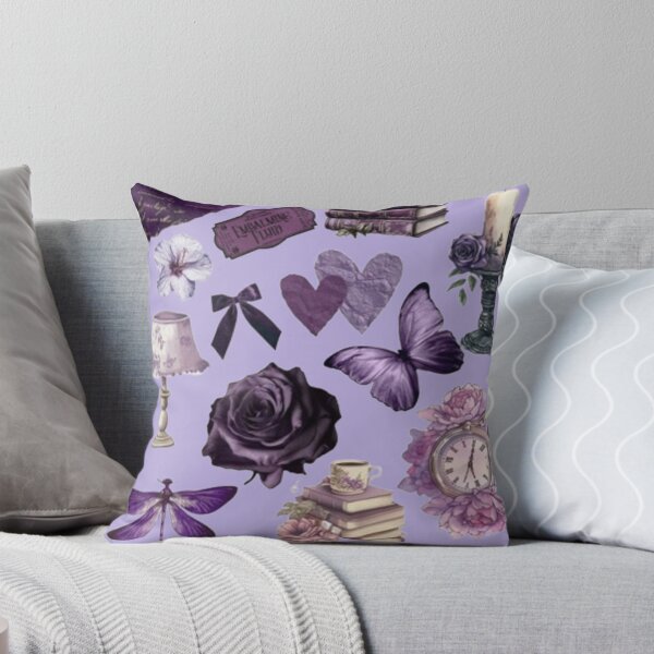 Item preview, Purple Dark Academia Aesthetic Collage | Vintage Gothic Floral & Butterfly Design designed and sold by lilacWhim.