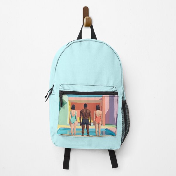 Item preview, Wes Anderson Style Summer Trio | Pastel Symmetry Poolside Art | Retro Minimalist Architecture designed and sold by SergioMiklos.