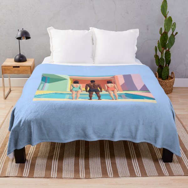 Item preview, Wes Anderson Style Summer Trio | Pastel Symmetry Poolside Art | Retro Minimalist Architecture designed and sold by SergioMiklos.