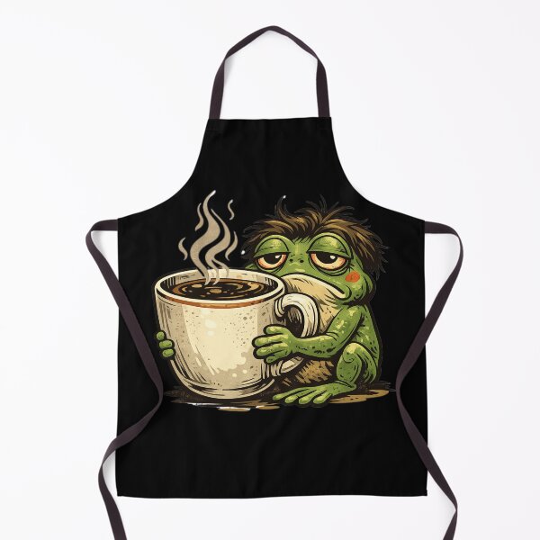 Item preview, Exhausted frog and his big mug designed and sold by FroggyOnly.
