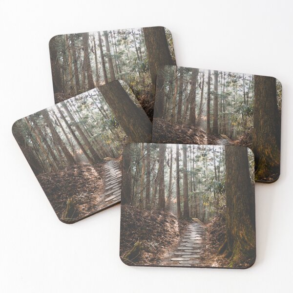 Item preview, Forest Path in Koyasan – Sacred Cedar Forest Trail, Japan designed and sold by Paddyism.