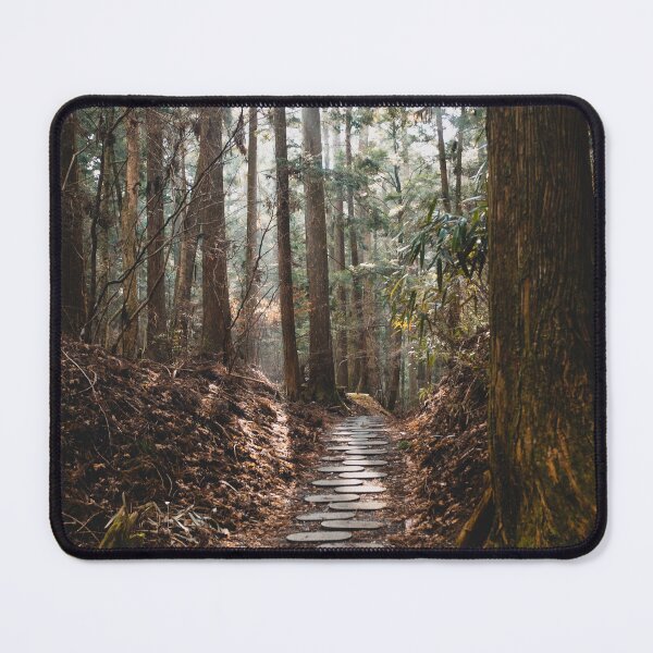 Item preview, Forest Path in Koyasan – Sacred Cedar Forest Trail, Japan designed and sold by Paddyism.