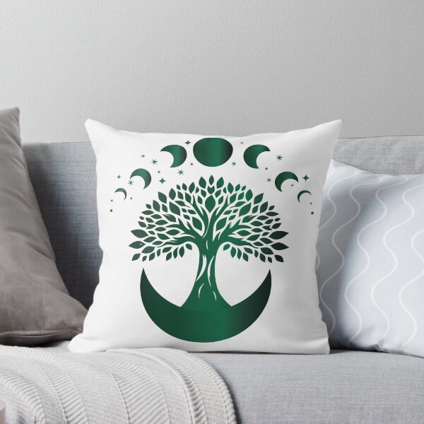Item preview, Mystic Green Tree of Life Moon Phases – Celestial Boho Spiritual Design designed and sold by seritik.