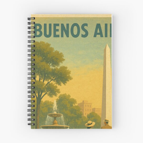 Item preview, Buenos Aires Travel Poster: Obelisco Argentina Skyline Art  designed and sold by ClearingCache.
