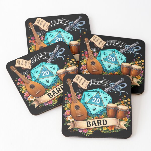 Item preview, DND CLASS: Bard D20 Dice  designed and sold by ChaosCultCreations.co.