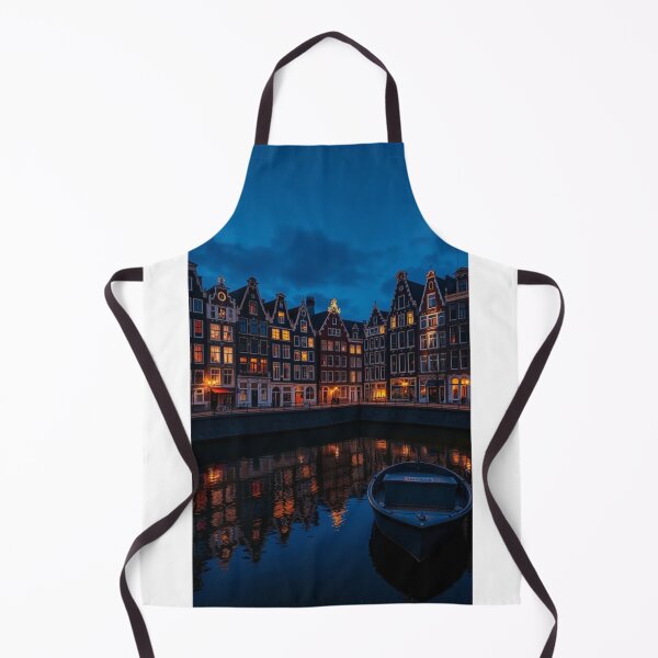 Item preview, Amsterdam Canal Houses at Twilight Glow designed and sold by Vida e Arte.