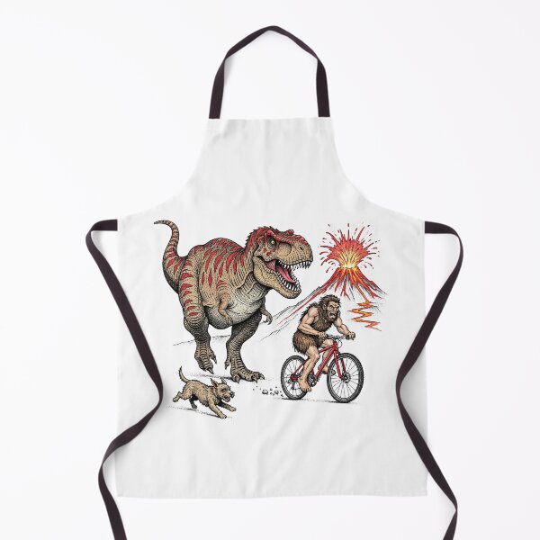 Item preview, Prehistoric Adventure T-Rex and Caveman Bicycle   designed and sold by TeeARTHY.