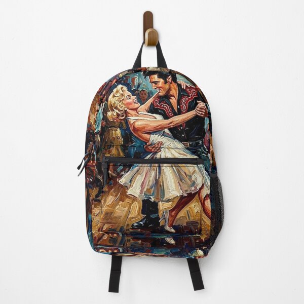 Item preview, The Ballroom Kings: Elvis & Marilyn Dance Hall Impasto Portrait designed and sold by Art's Diner.