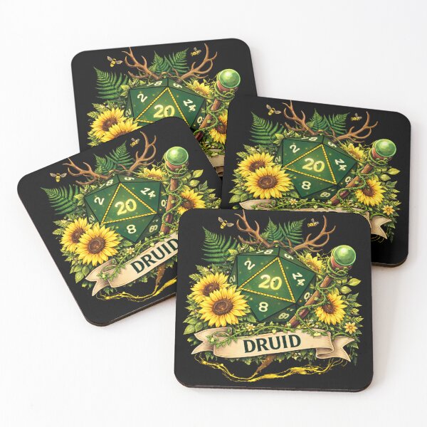Item preview, DND CLASS: Druid D20 Dice  designed and sold by ChaosCultCreations.co.