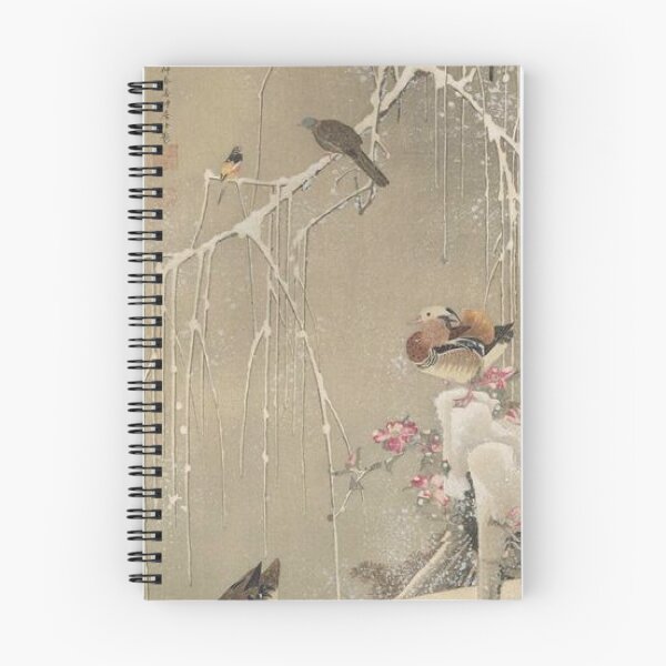 Item preview, Willow Tree and Mandarin Ducks in the Snow designed and sold by SharonTheFirst.