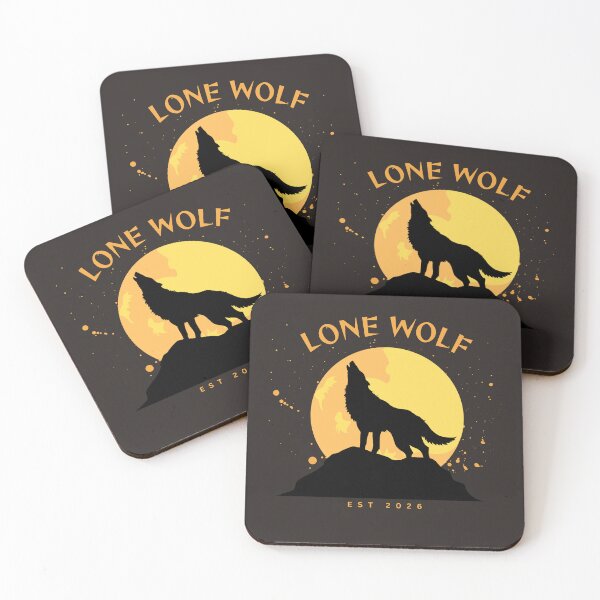 Item preview, Lone Wolf Spirit - Moon Silhouette Aesthetic designed and sold by M.Store.