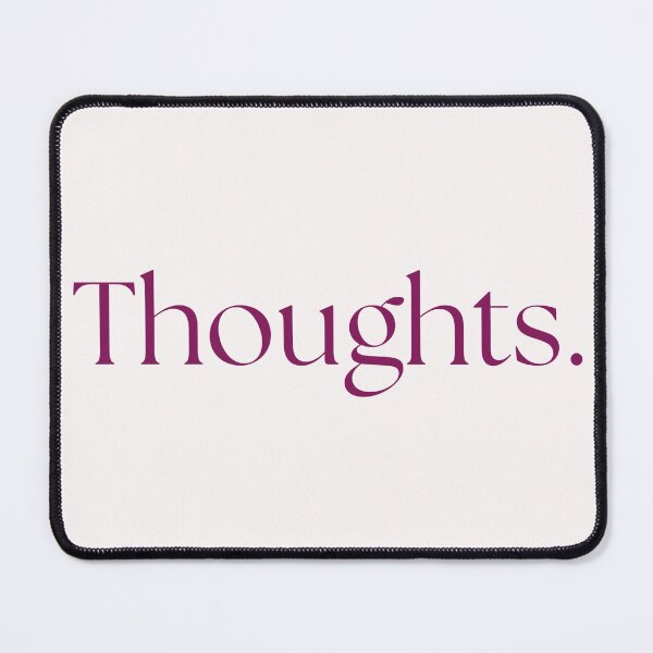 Item preview, Thoughts – Minimal Typography Text Design designed and sold by KleanGirlAesthetics.