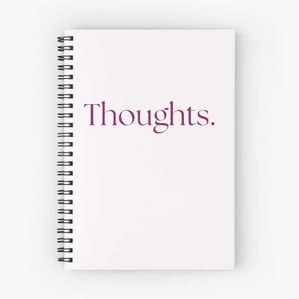 Item preview, Thoughts – Minimal Typography Text Design designed and sold by KleanGirlAesthetics.